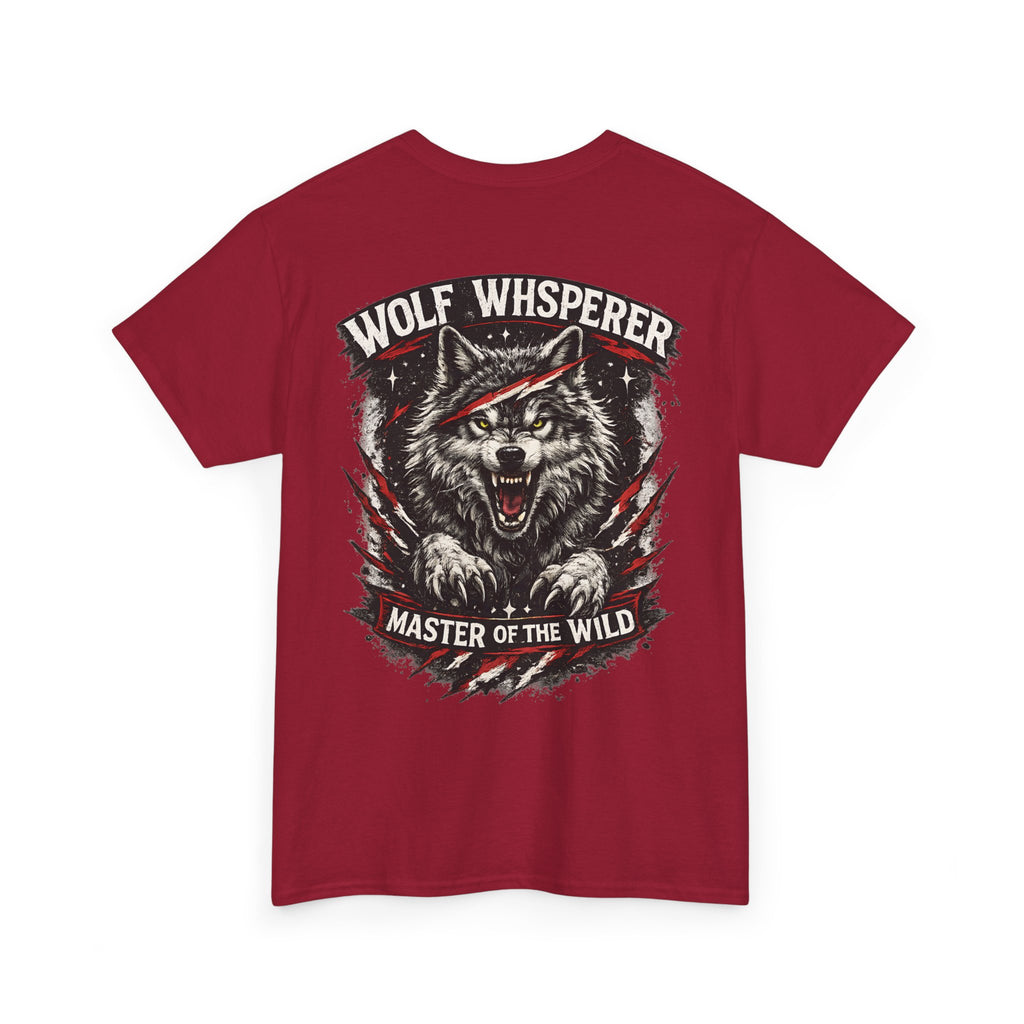 Wolf Biker T-Shirt – “Wolf Whisperer” Alpha Wolf Graphic Tee