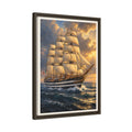 Amerigo Vespucci Framed Canvas – Classic Tall Ship Nautical Wall Art