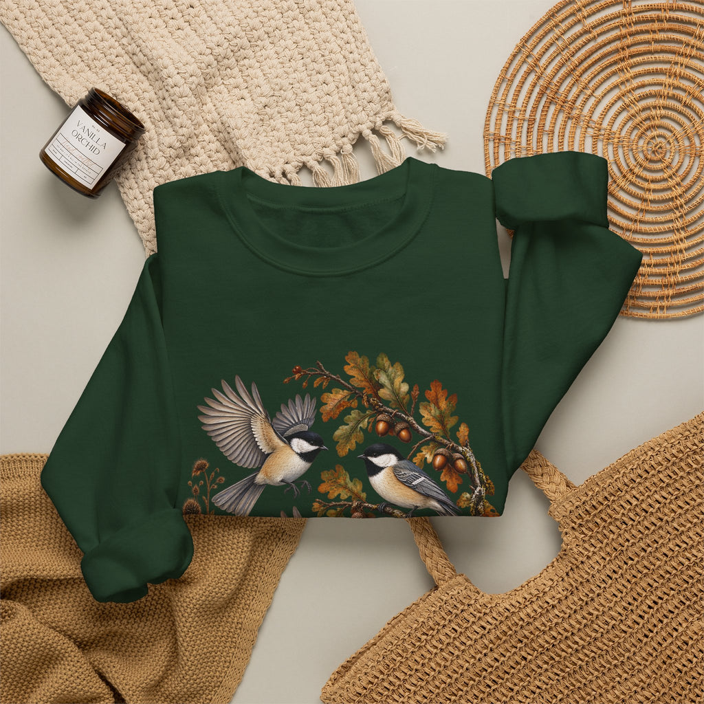 Woodland Birds Sweatshirt – Autumn Nature Design