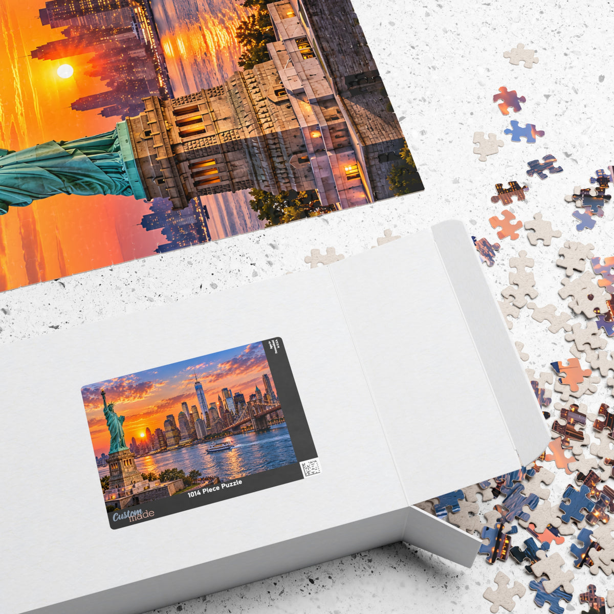 New York City Puzzle – Statue of Liberty & Manhattan Skyline (110/252/520/1014 pcs)