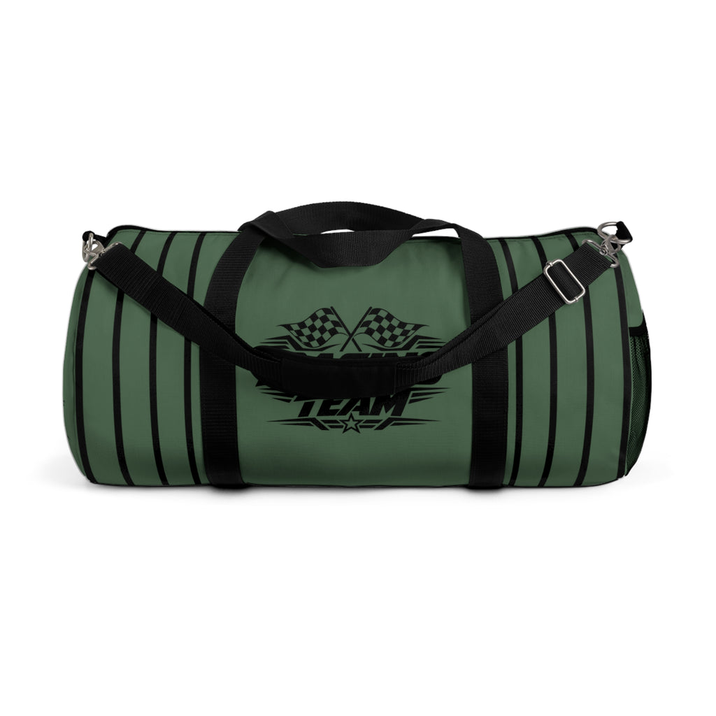 Racing Team Duffel Bag – Olive Green Motorsport Design