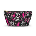 Pink Graffiti Pouch – Smiley Heart Streetwear Print