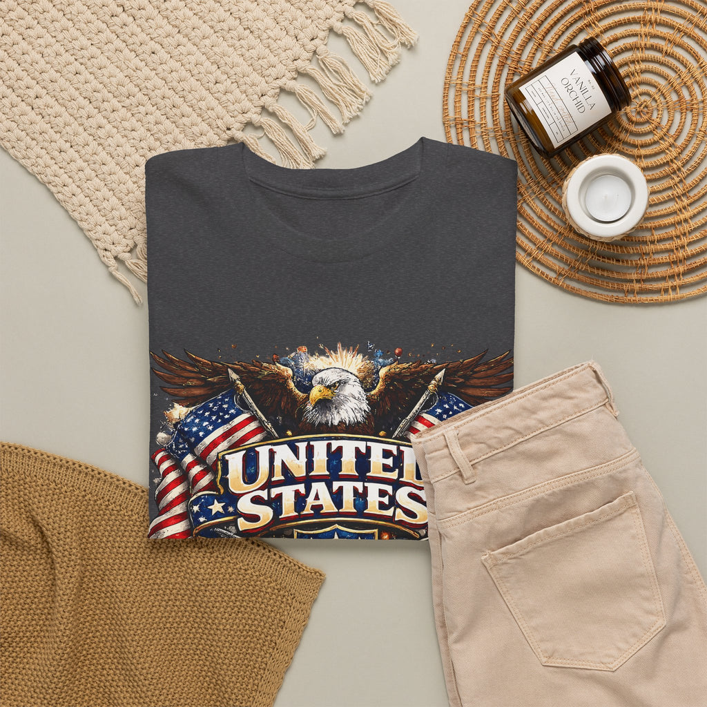 Patriotic USA T-Shirt – American Eagle & US Flag Graphic Tee