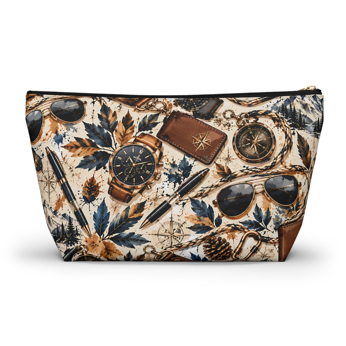Explorer Adventure Pouch – Vintage Travel & Outdoor Print