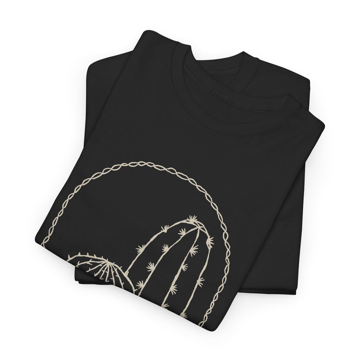 Minimal Cactus T-Shirt – Desert Line Art Unisex Graphic Tee