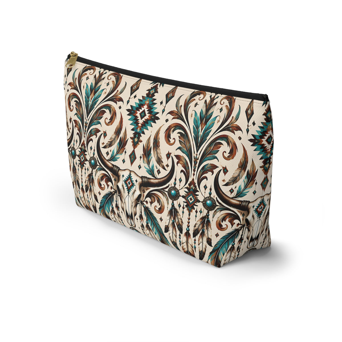 Western Longhorn Pouch – Southwestern Boho Pattern