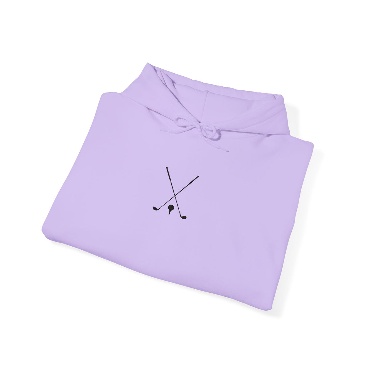 Golf Crossed Clubs Hoodie — Minimalist Golf Lover Sweatshirt