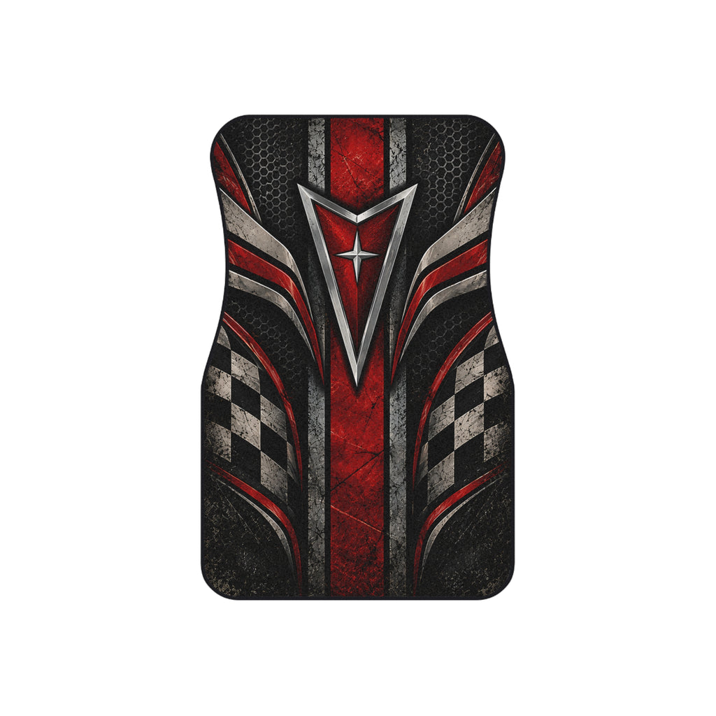 Red Racing Car Floor Mats – Motorsport 4-Piece Set
