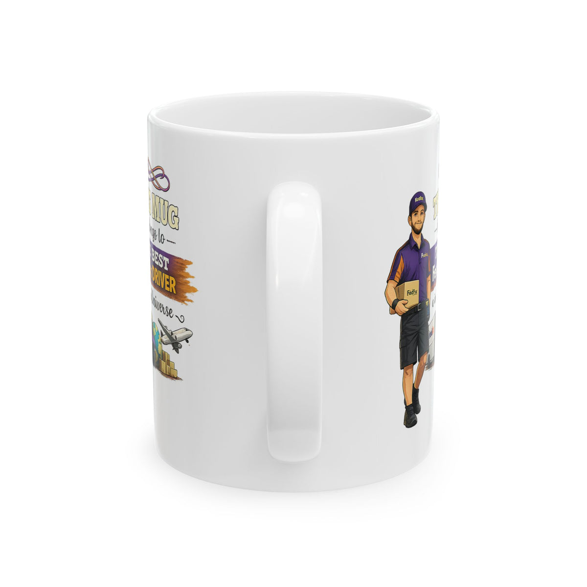 Best Delivery Driver Mug  This Mug Belongs To The Best Shipping Courier in the Universe, Delivery Driver Coffee Mug Gift