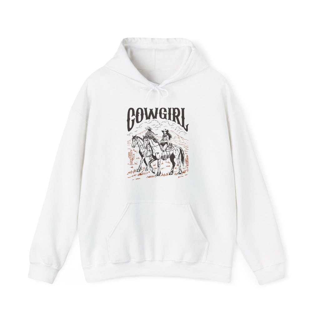 Cowgirl Horse Hoodie  Vintage Western Graphic Sweatshirt