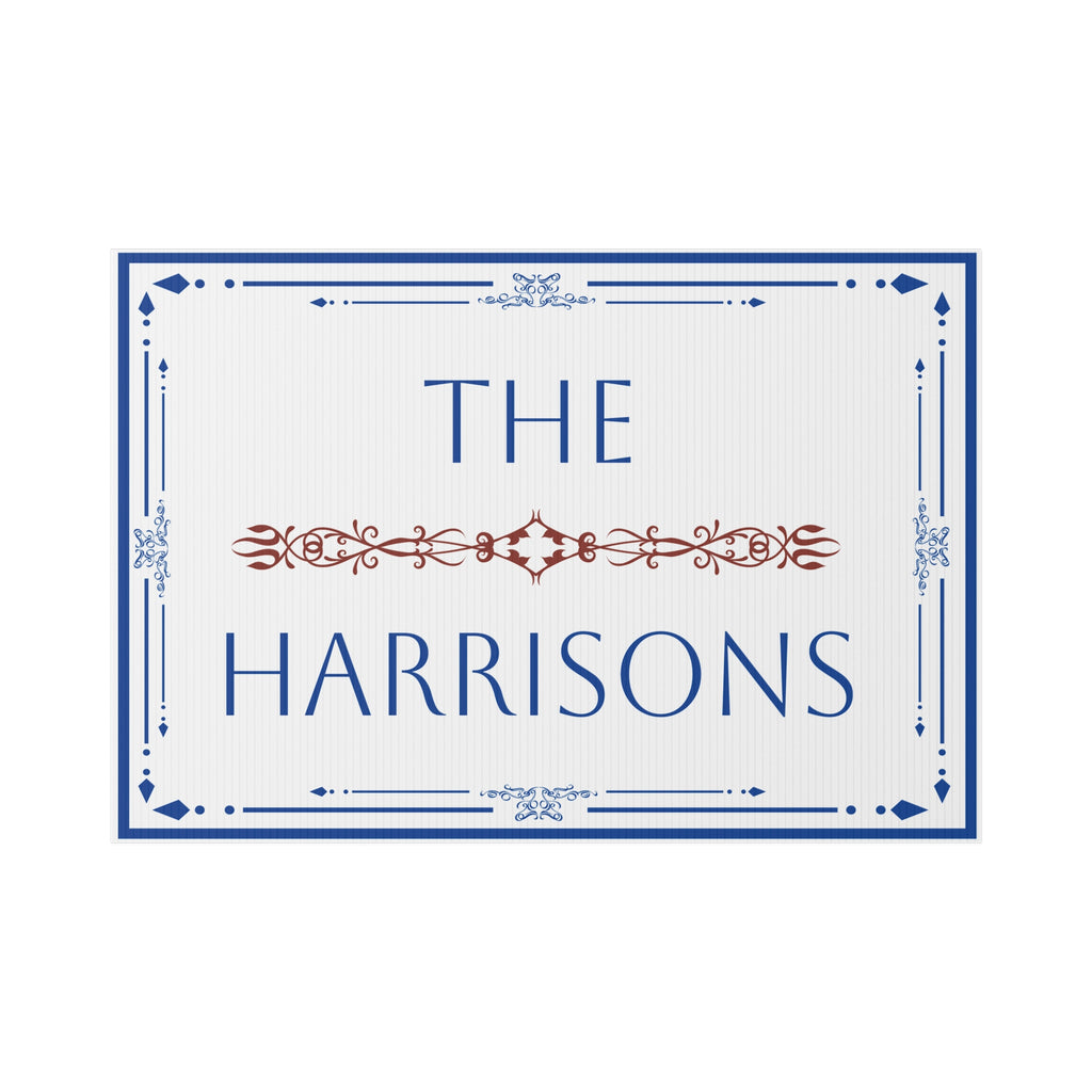Personalized Family Name Yard Sign – Custom Last Name Lawn Sign – Y4