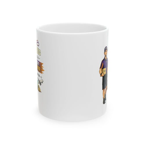 Best Delivery Driver Mug  This Mug Belongs To The Best Shipping Courier in the Universe, Delivery Driver Coffee Mug Gift