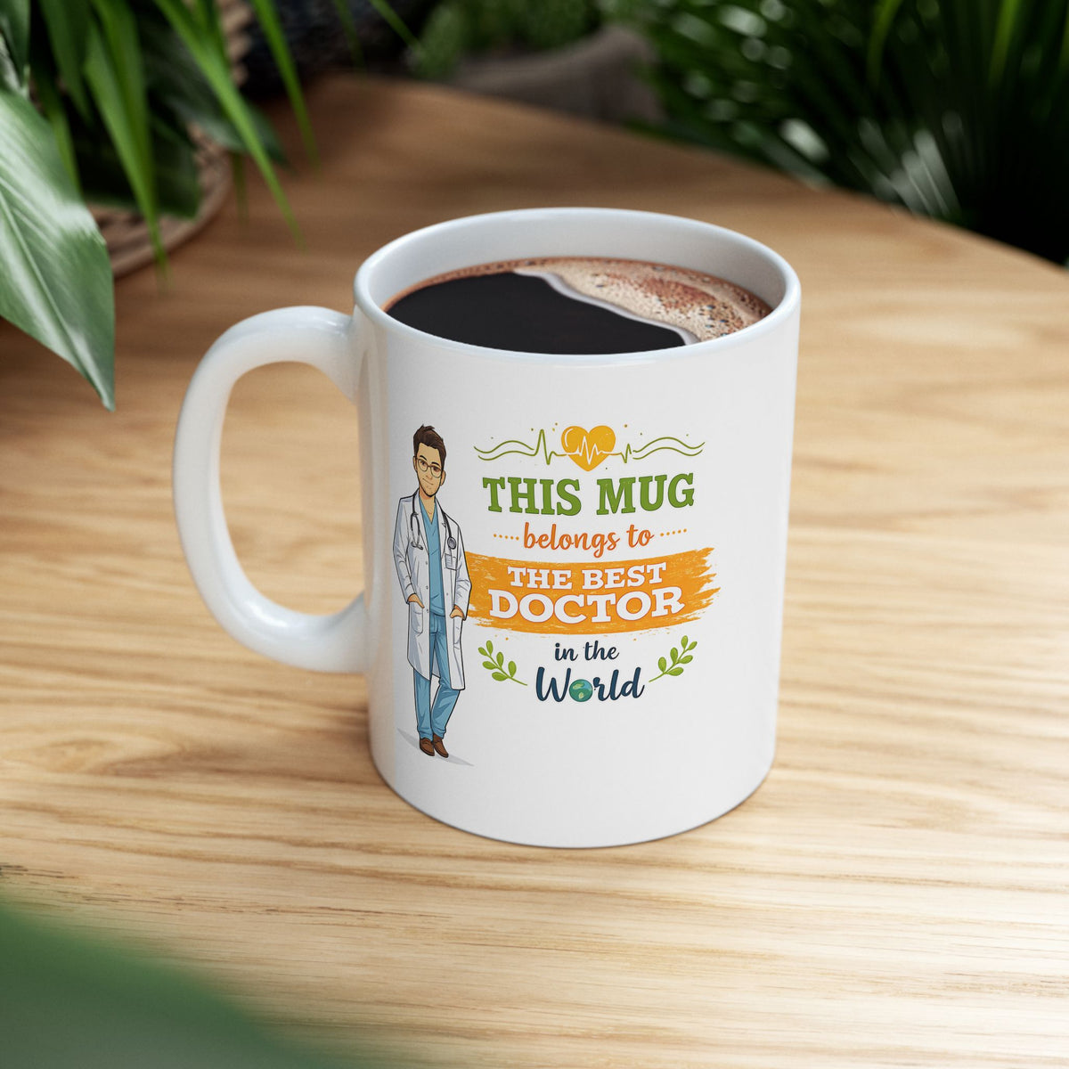 Best Doctor Mug  Funny Doctor Coffee Mug Gift, This Mug Belongs To Doctor, Medical Gift for Doctors