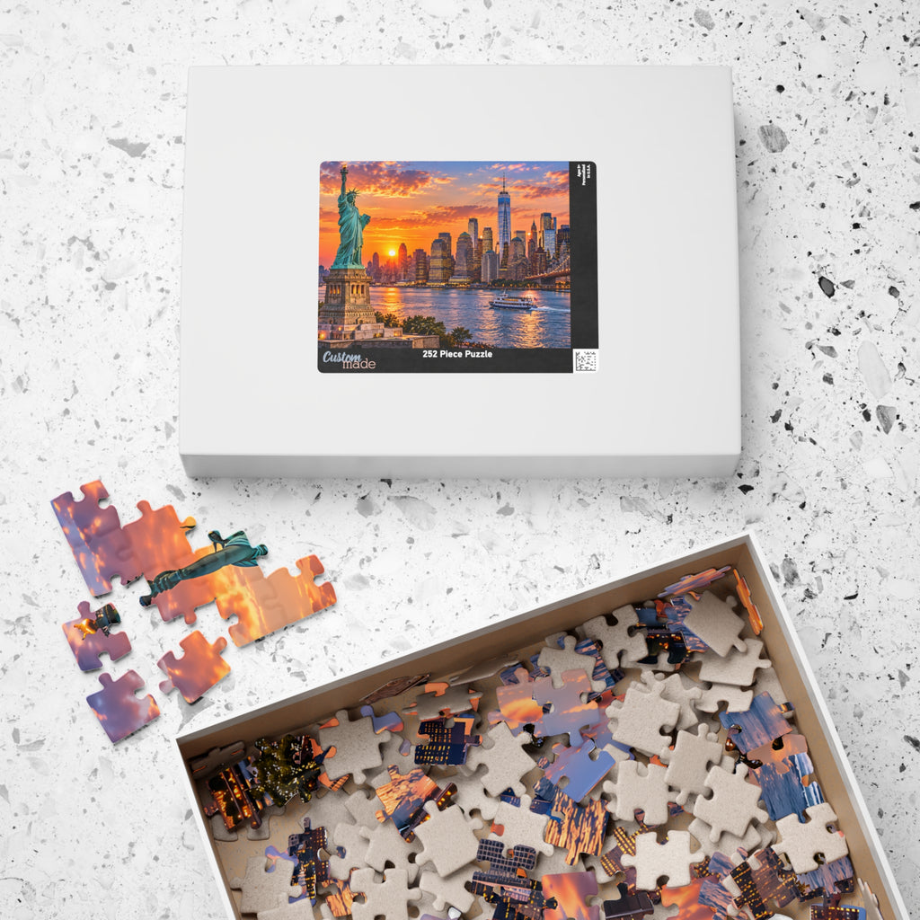 New York City Puzzle – Statue of Liberty & Manhattan Skyline (110/252/520/1014 pcs)