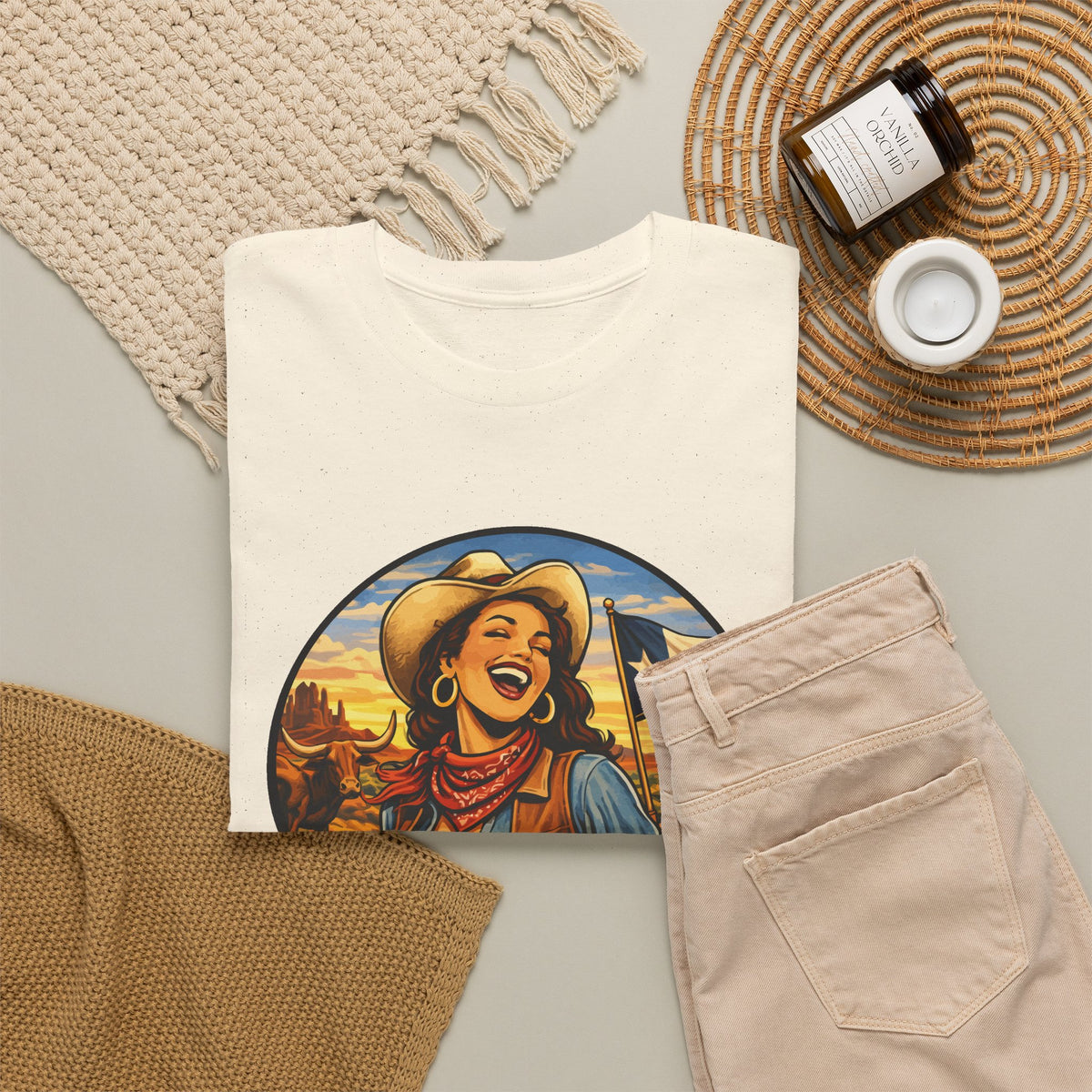 Texas Cowgirl T-Shirt – Vintage Western Texas Pride Graphic Tee