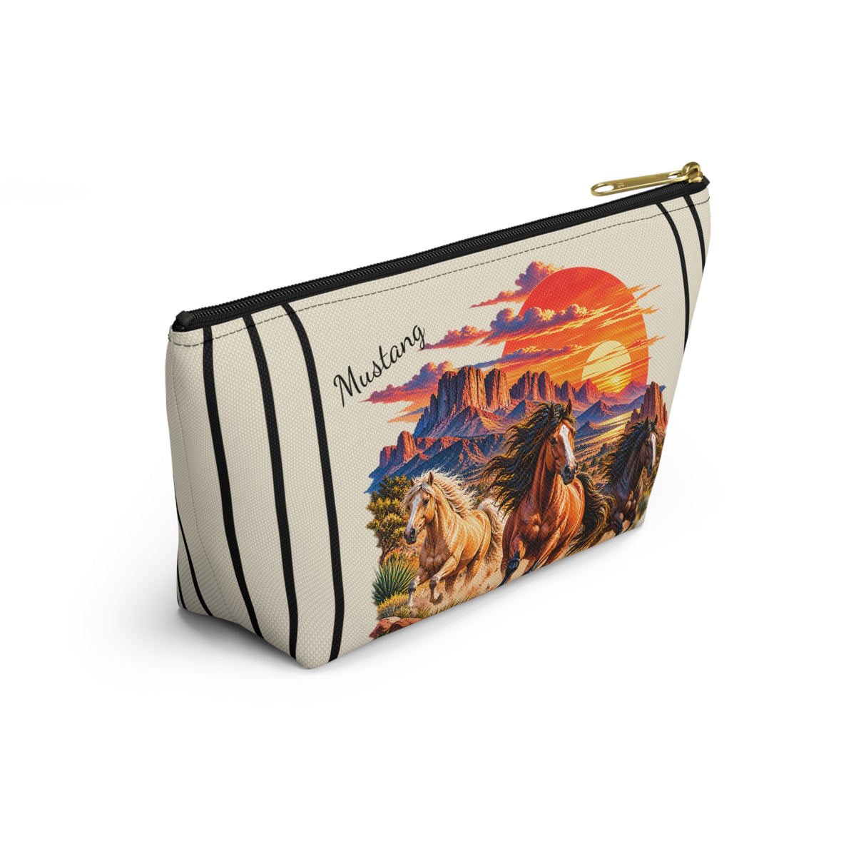 Wild Mustang Pouch – Western Desert Horse Graphic