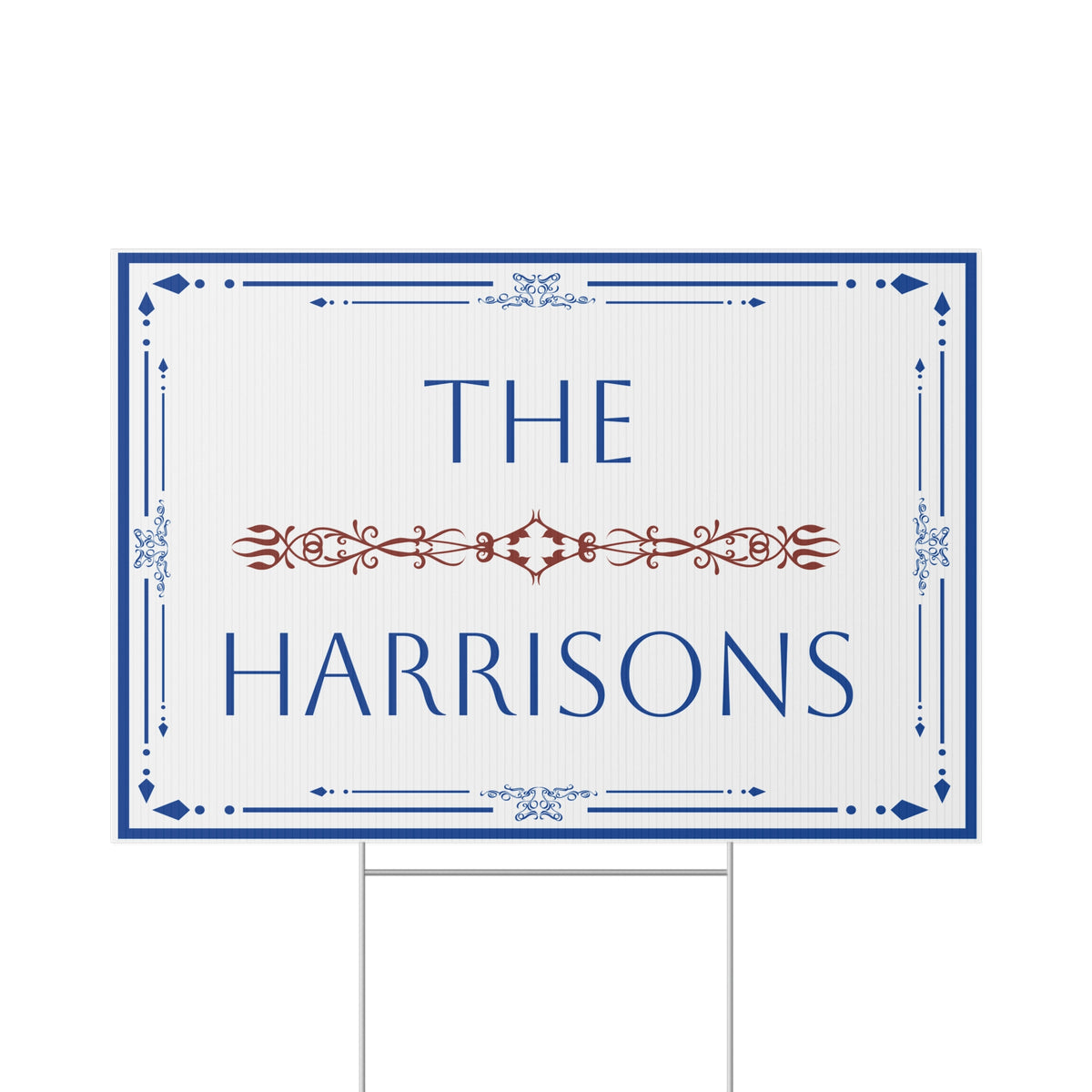 Personalized Family Name Yard Sign – Custom Last Name Lawn Sign – Y4