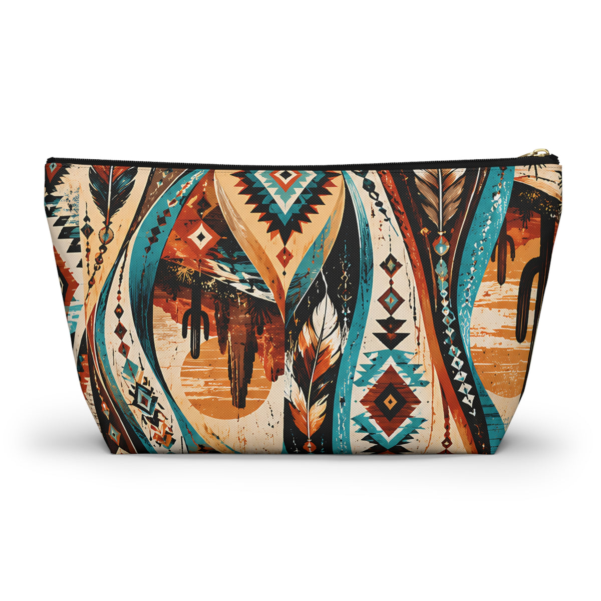 Southwestern Desert Pouch – Turquoise Western Print