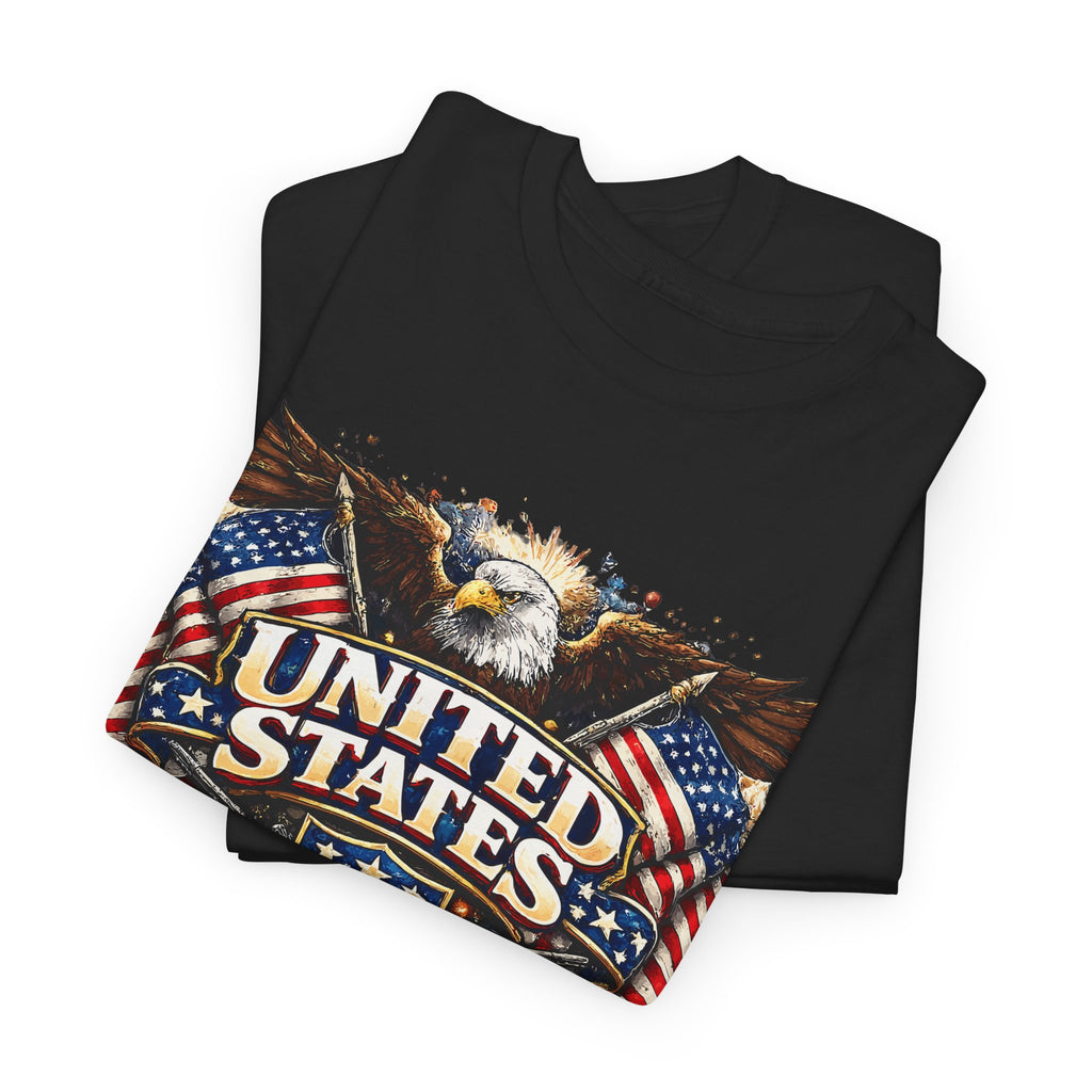 Patriotic USA T-Shirt – American Eagle & US Flag Graphic Tee