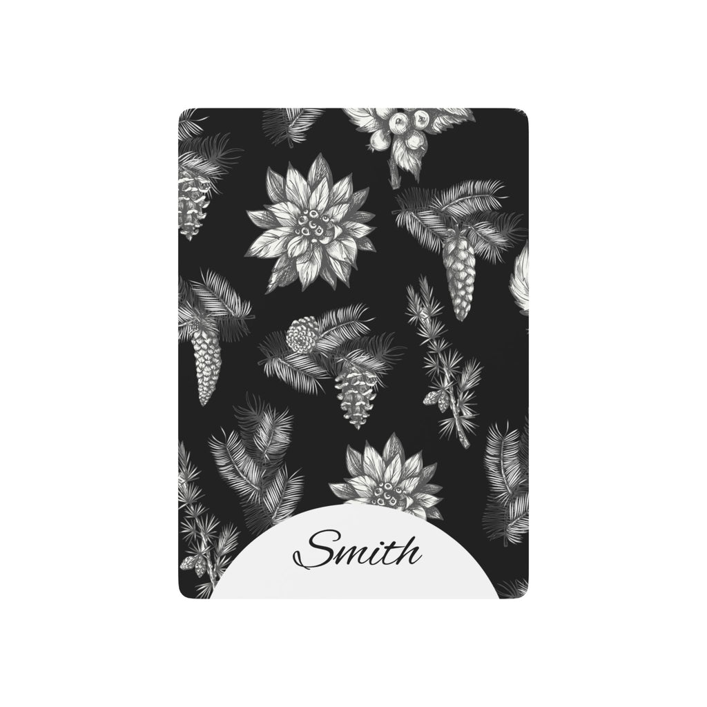 Personalized Family Name Poker Playing Cards – Botanical Floral Design