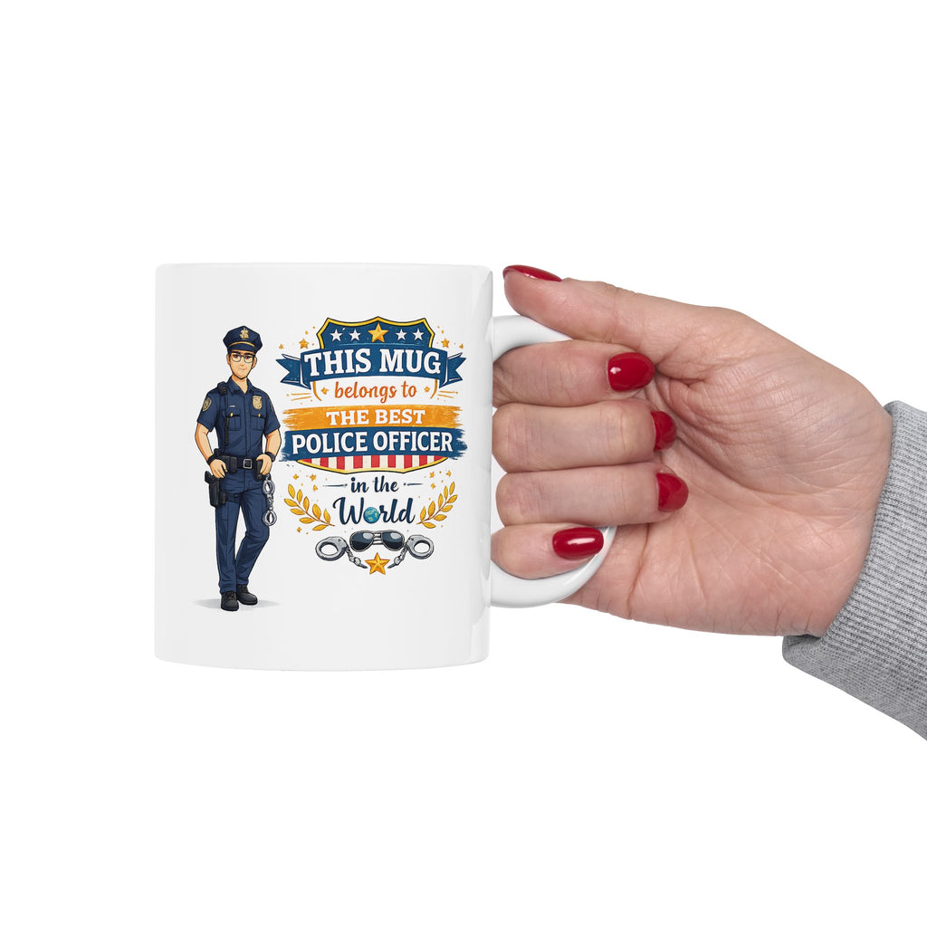Best Police Officer Mug This Mug Belongs To The Best Police Officer in The World, Police Gift Coffee Mug