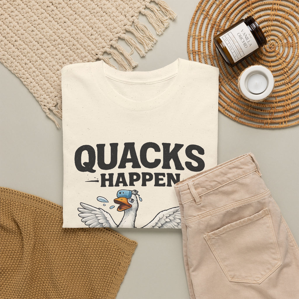 “Quacks Happen” Diabetes T-Shirt – Funny Diabetic Duck Graphic Tee