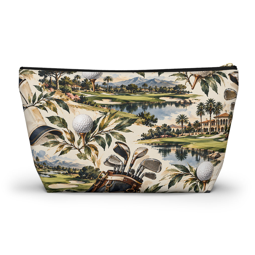 Vintage Golf Pouch – Classic Country Club Print
