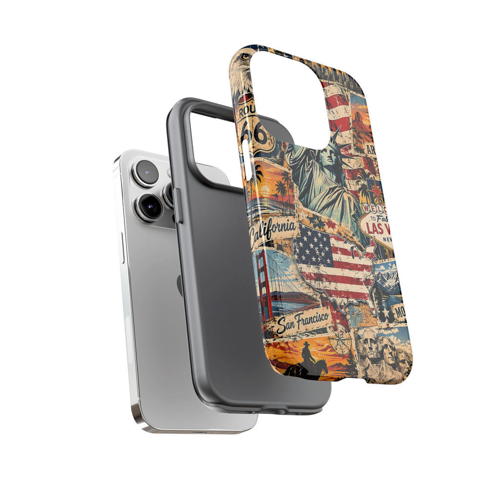 USA Travel Collage Phone Case – American Landmarks Tough Case