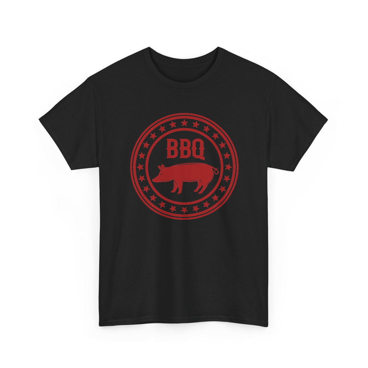 BBQ Pig T-Shirt – Vintage Red Barbecue & Grill Graphic Tee
