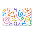 Colorful Abstract Shapes Doormat – Playful Geometric Entryway Mat