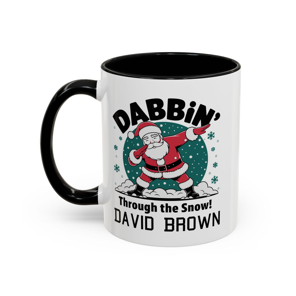 Personalized Christmas Santa Mug with Name – Funny Dabbing Santa Gift