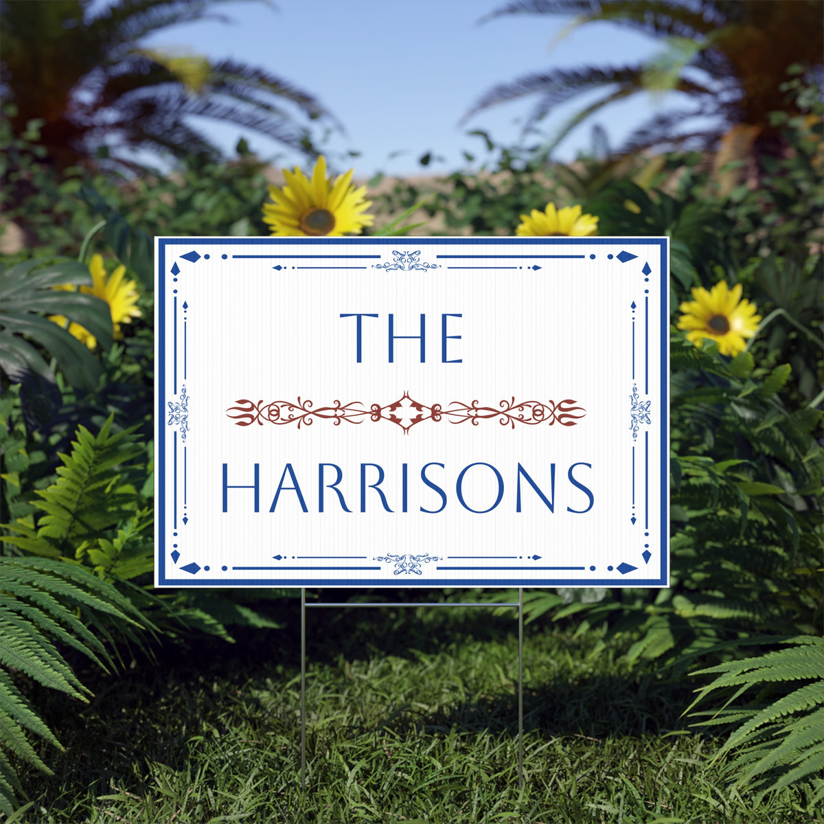 Personalized Family Name Yard Sign – Custom Last Name Lawn Sign – Y4