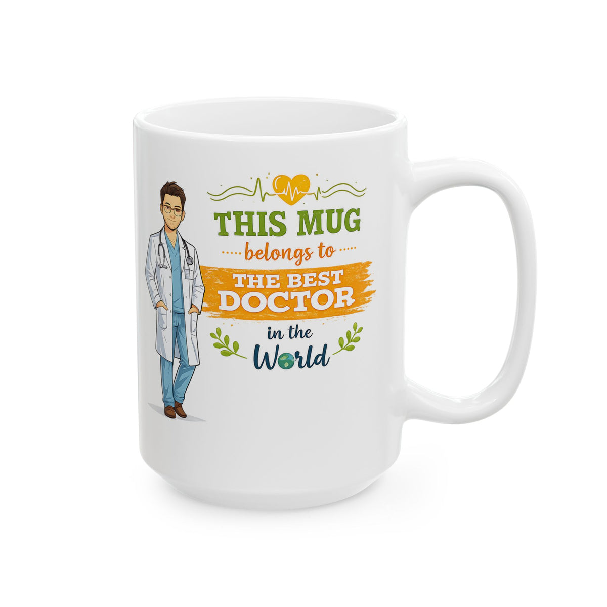 Best Doctor Mug  Funny Doctor Coffee Mug Gift, This Mug Belongs To Doctor, Medical Gift for Doctors