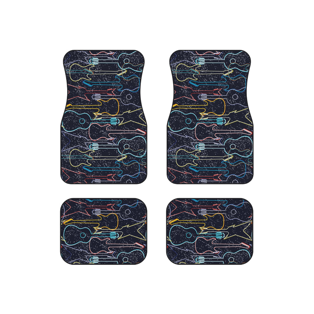 Electric Guitar Car Floor Mats – 4-Piece Set | Bamerix