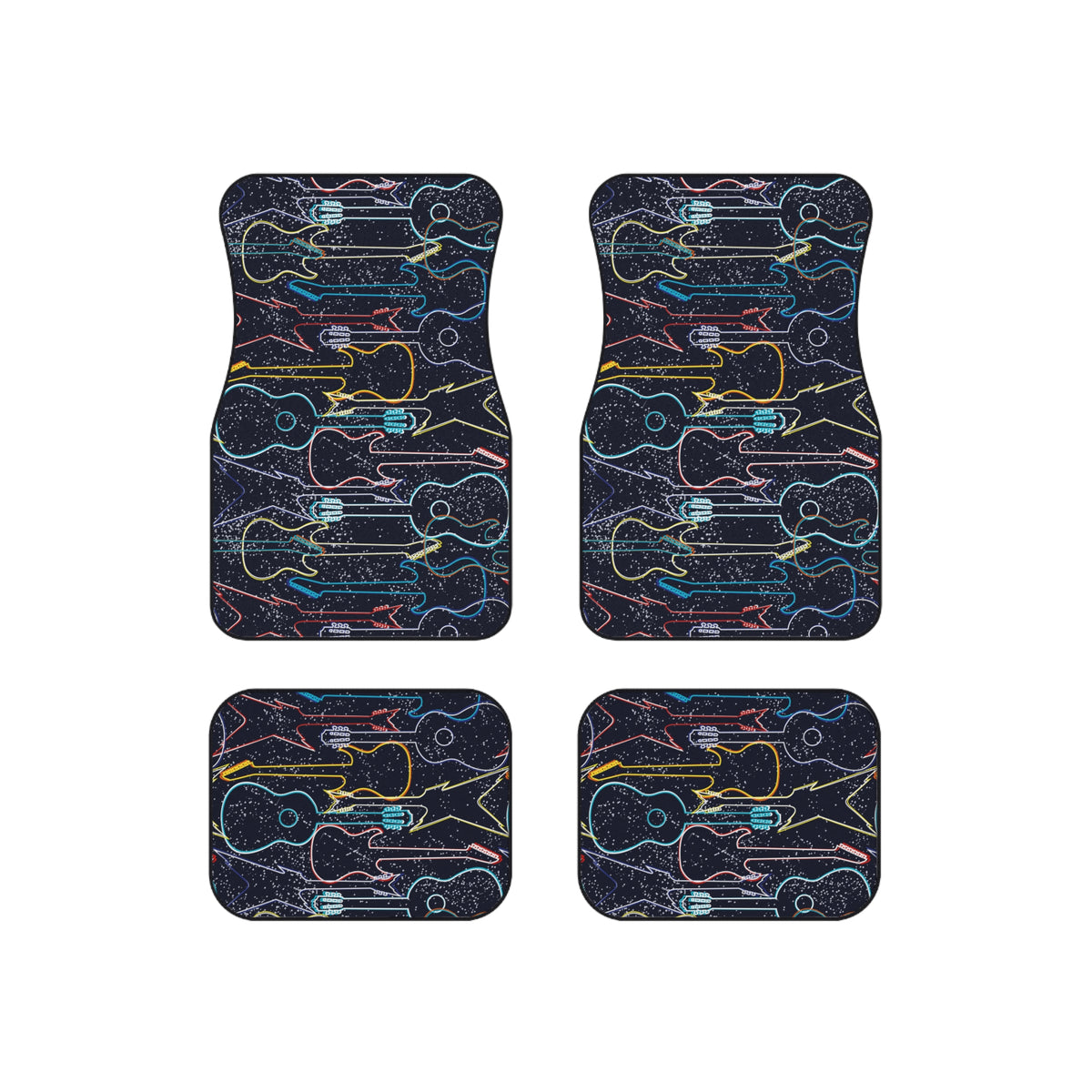 Electric Guitar Car Floor Mats – 4-Piece Set | Bamerix