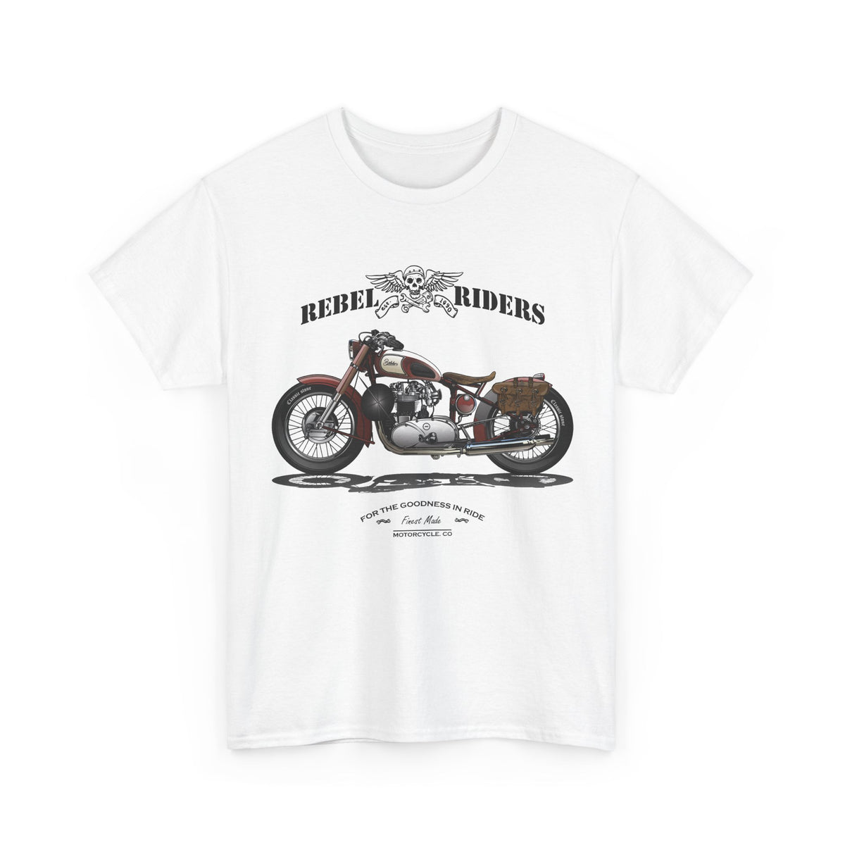 Rebel Riders T-Shirt – Vintage Motorcycle Biker Graphic Tee