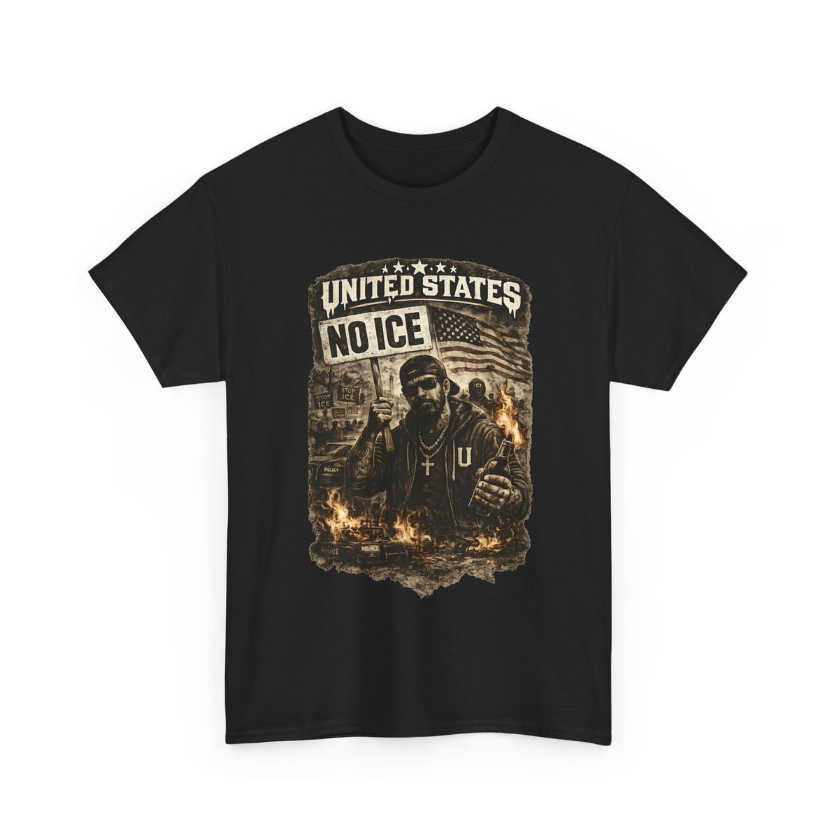 No ICE T-Shirt – United States Statement Streetwear Graphic Tee