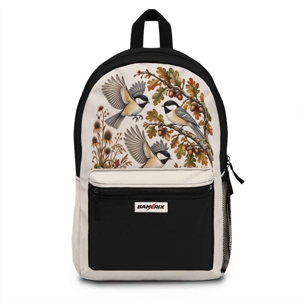 Woodland Birds Backpack – Chickadee & Oak Nature Design