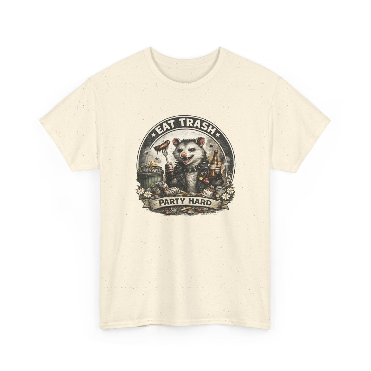 “Eat Trash, Party Hard” Opossum T-Shirt – Funny Graphic Tee