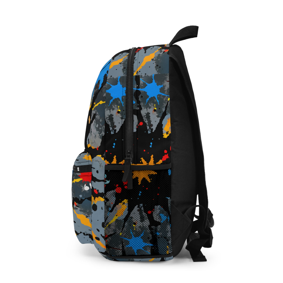 Personalized Graffiti Backpack with Name – Urban Paint Splatter Design