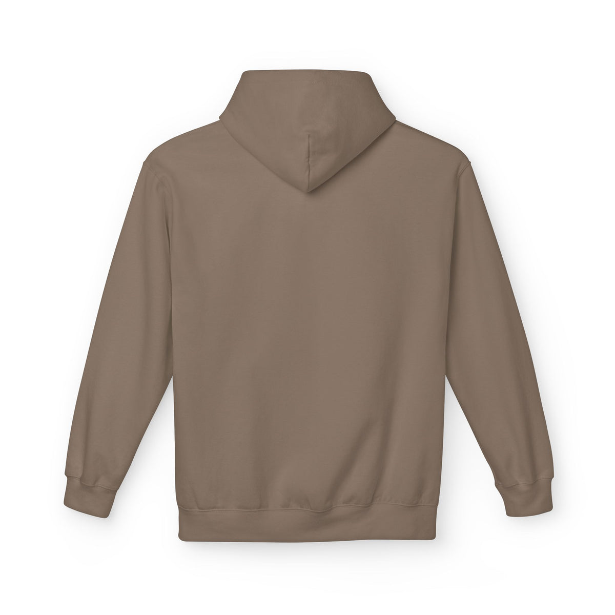 Minimal Crest Hoodie — Neutral Cozy Fleece Pullover