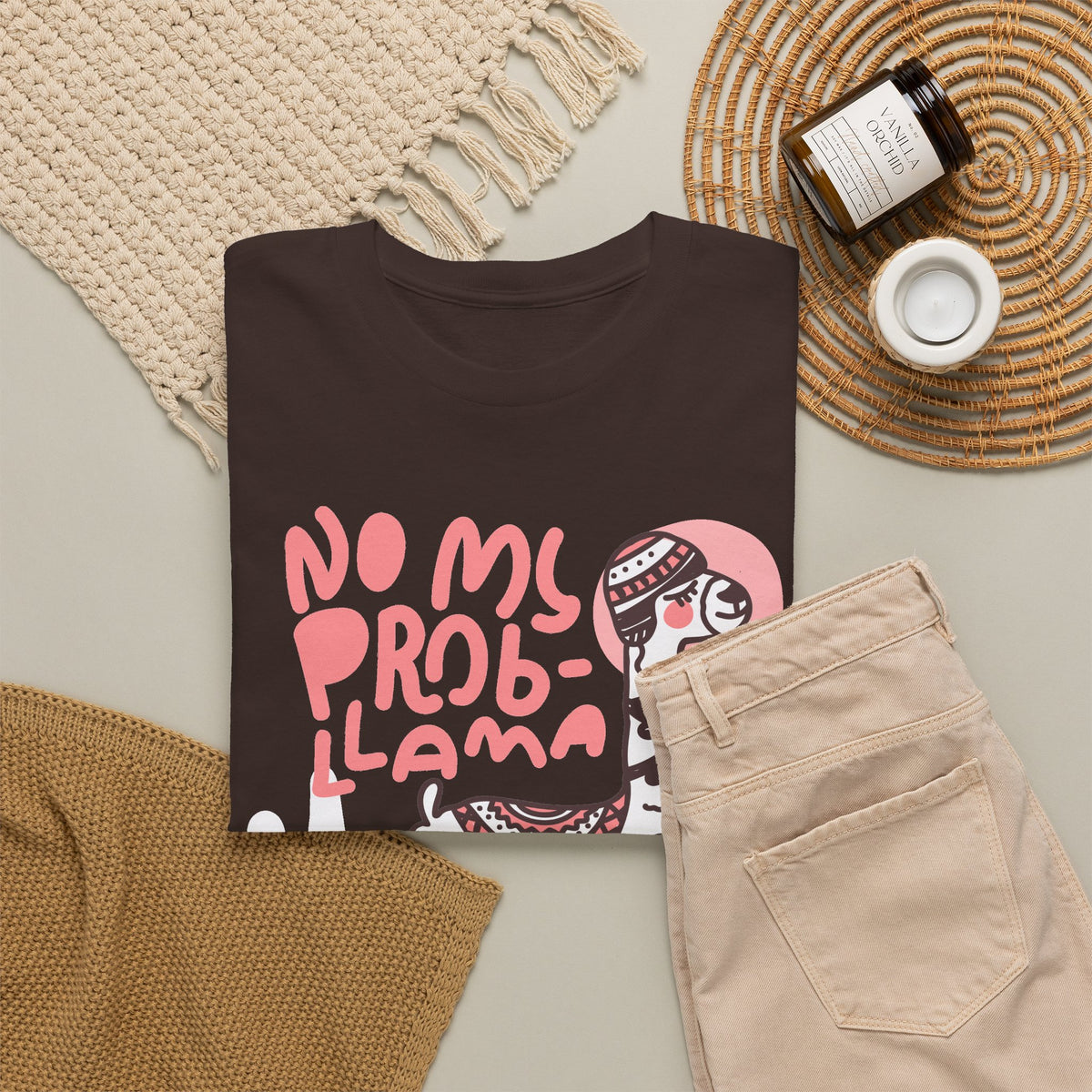 “No Prob Llama” T-Shirt – Funny Llama Graphic Tee