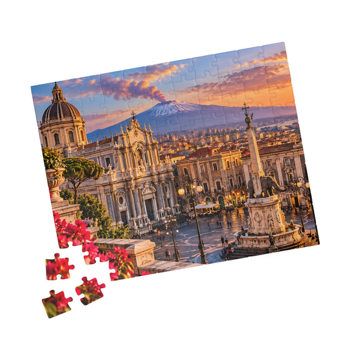 Catania Sicily Jigsaw Puzzle – Italy Travel Gift | Bamerix — (110, 252, 520, 1014-piece)