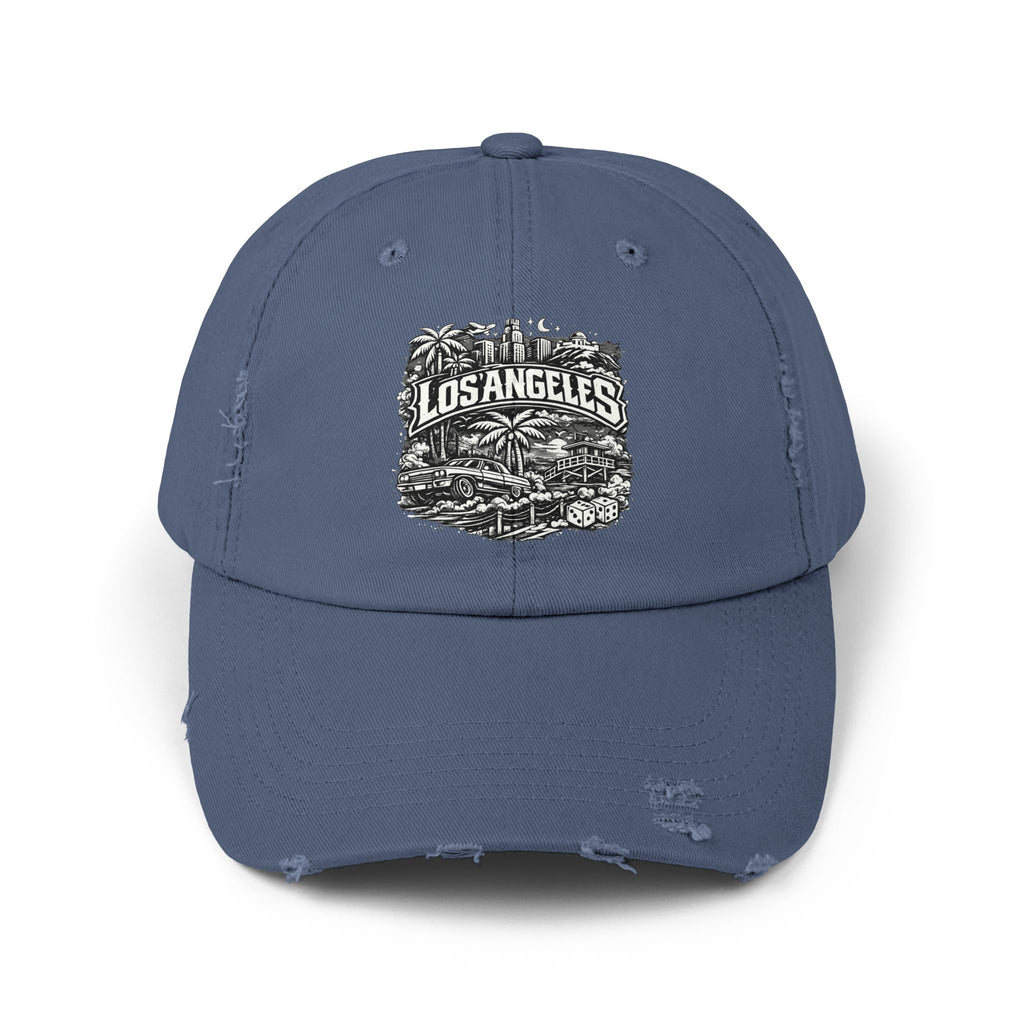 Los Angeles Distressed Cap – Vintage California Graphic Baseball Hat