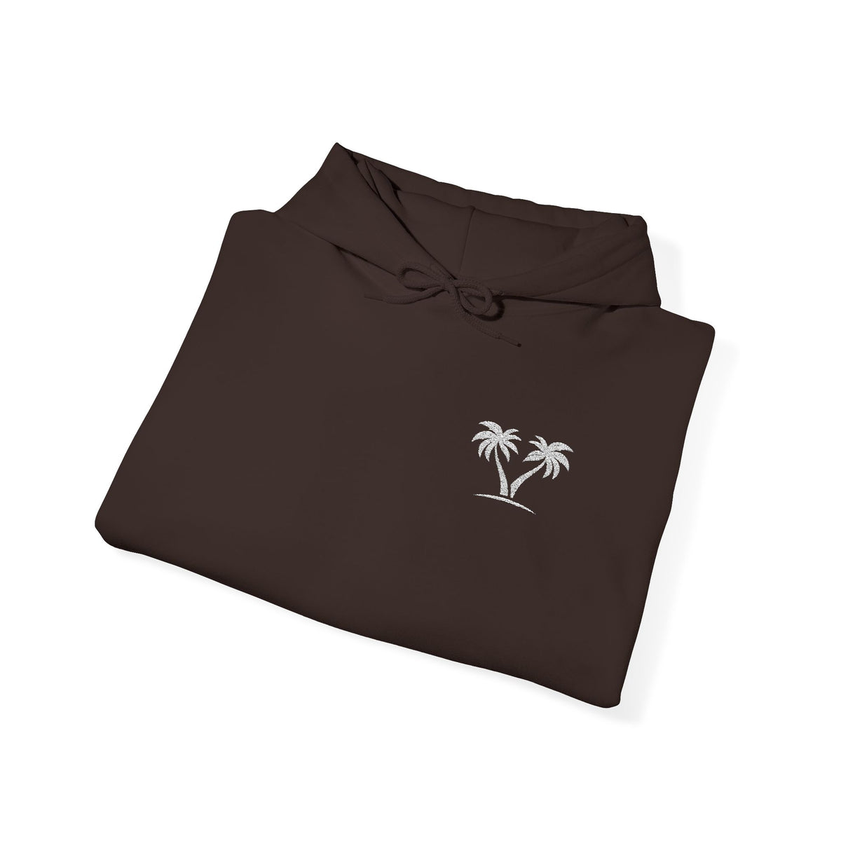 Brown Streetwear Hoodie with Palm