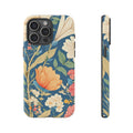 Vintage Botanical Floral Phone Case – Blue Tough Case