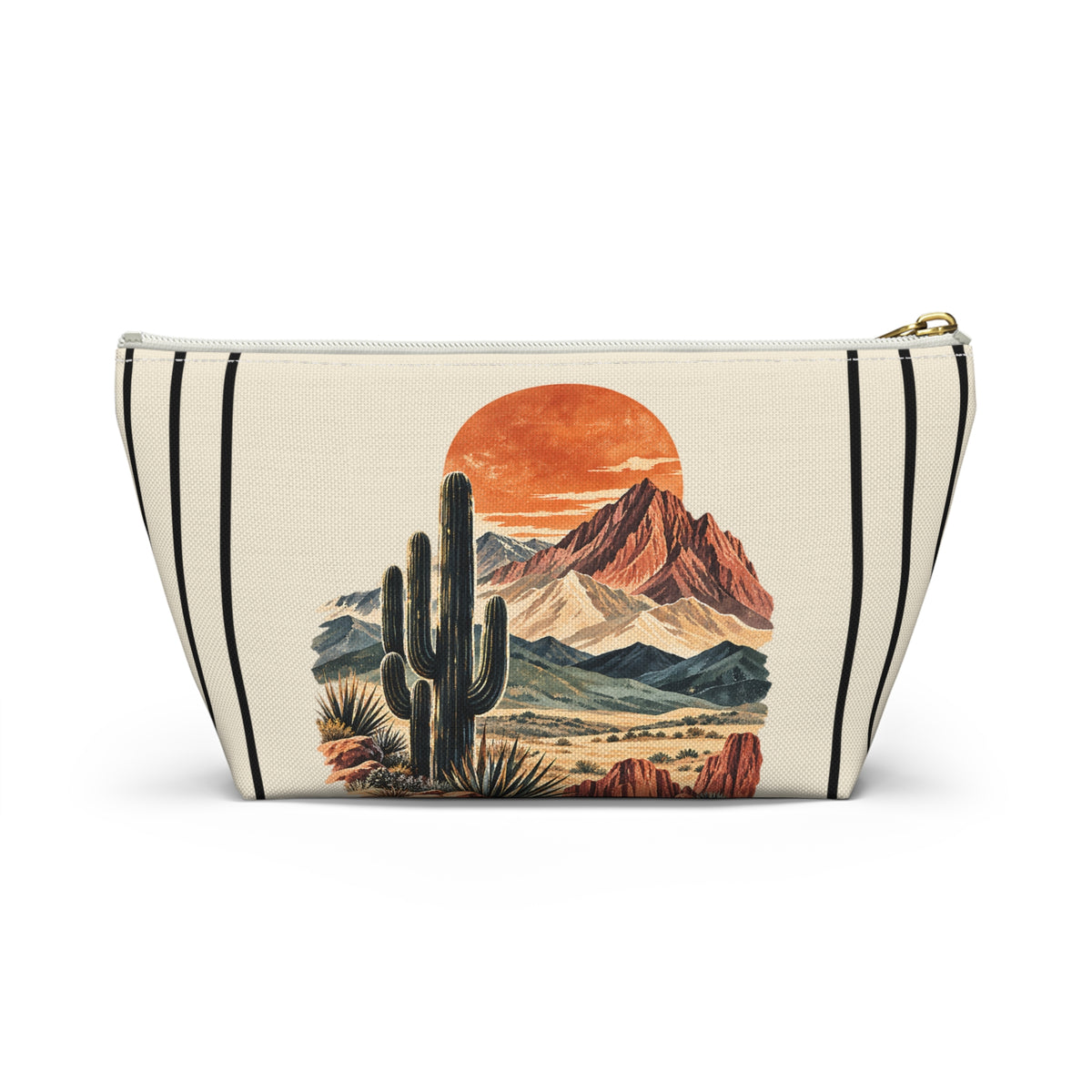 Desert Cactus Pouch – Southwestern Mountain Sunset