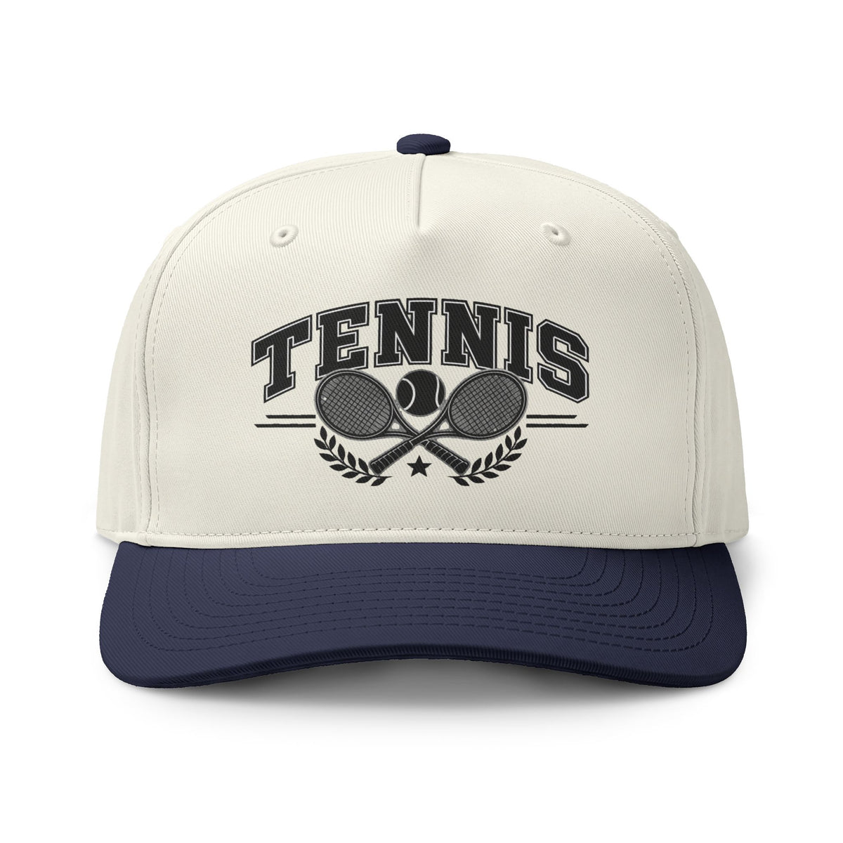 Tennis Two-Tone Cap – Classic Tennis Racket Sports Hat