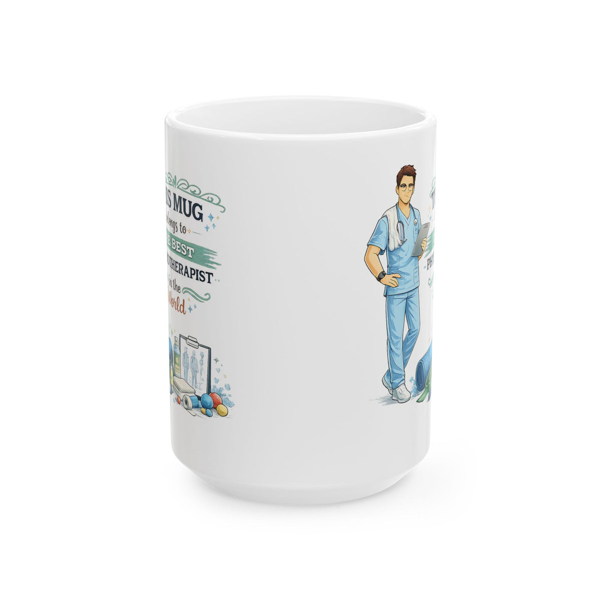Best Physiotherapist Mug This Mug Belongs To The Best Physiotherapist in the World, Physical Therapist Gift