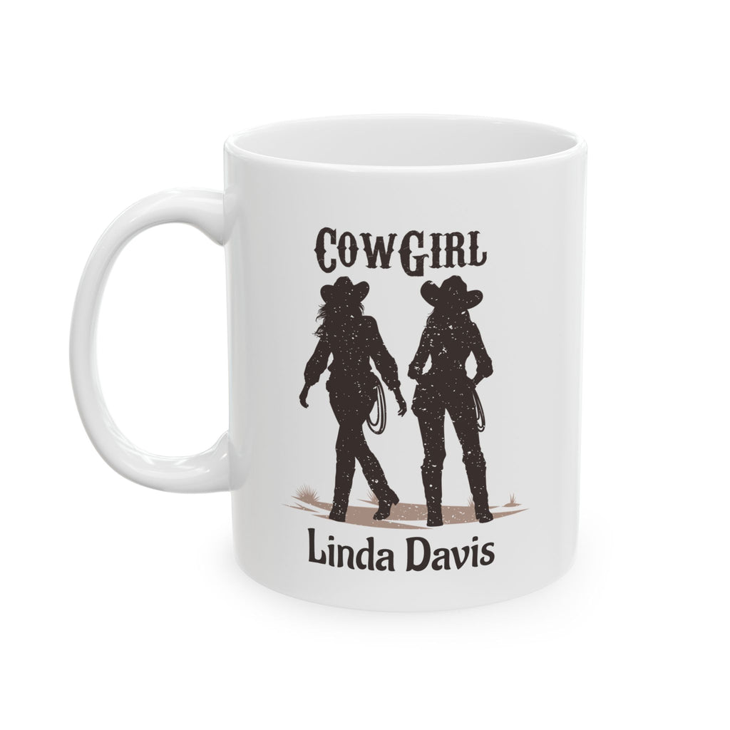 Personalized Cowgirl Mug with Name – Western Cowgirl Gift